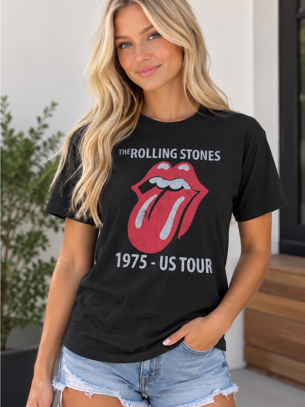 Womens The Rolling Stones Tour T-Shirt  M